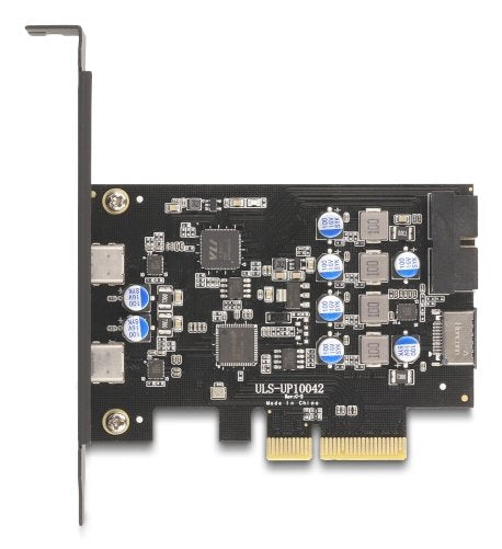 Delock Card 90345 Pci Express X4 a 2 X USB Type-c™ External + 1 X USB 10Gbps Type- And Key a Internal And 1 X