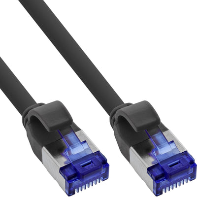Inline® Patchcord Slim, CAT.6A, S/FTP, Tpe (lszh), PoE, Nero, 2M — image 1