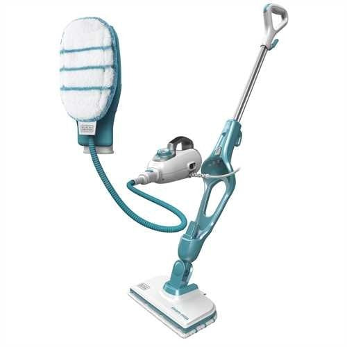Limpiador a Steam Black & Decker 9IN1 Steam-mop Broom 0,5 L Turquesa, White 1300W — image 1