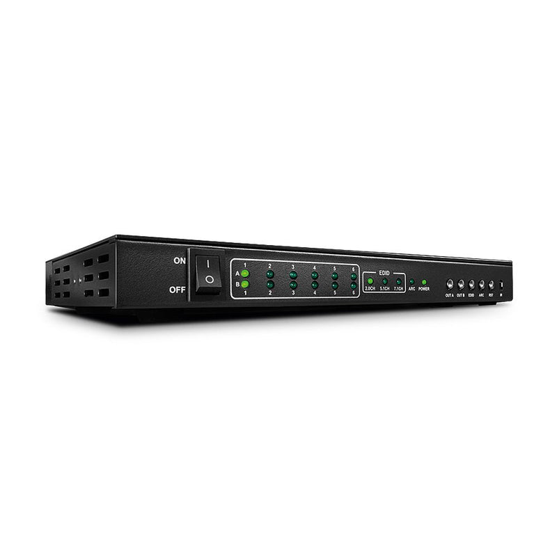 Lindy Conmutador Matriz HDMI 4K UHD 3D Pip 2160P24 Max. Mhl 2 6X2