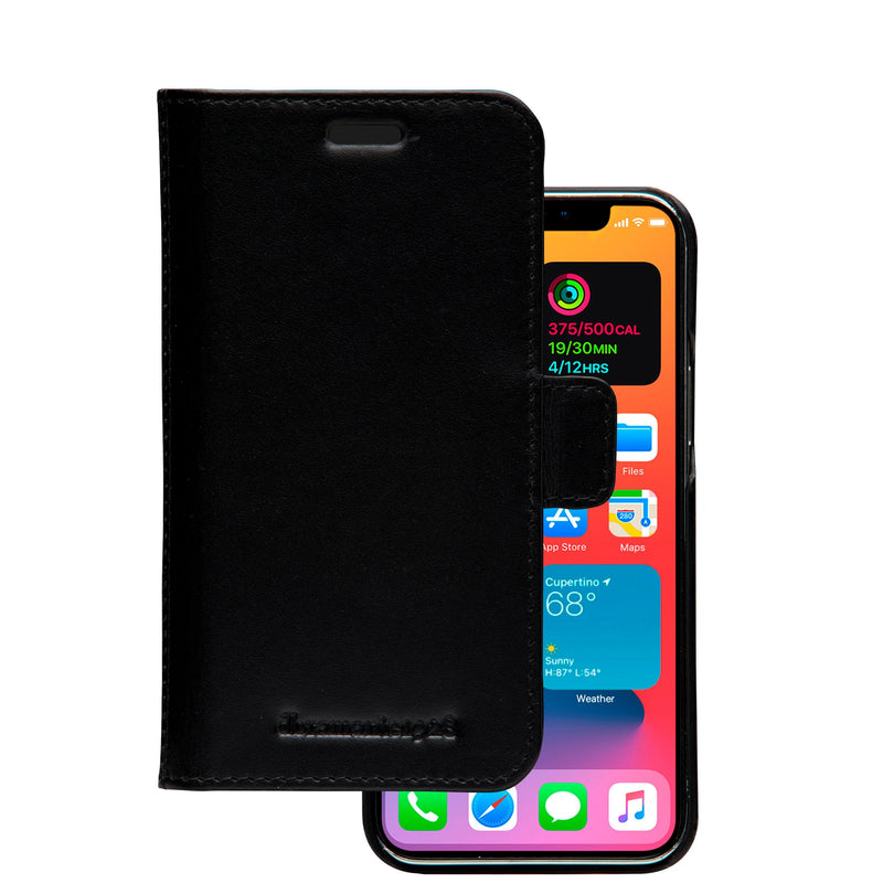 DBRAMANTE1928 Lynge Case For Iphone 12 Mini 13,7CM (5.4) Case Cartera Black
