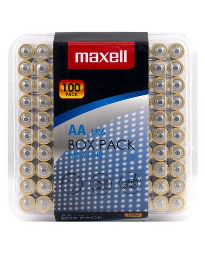 Maxell Battery Alcalina Aa LR6 PACK*100 Batteries — image 1