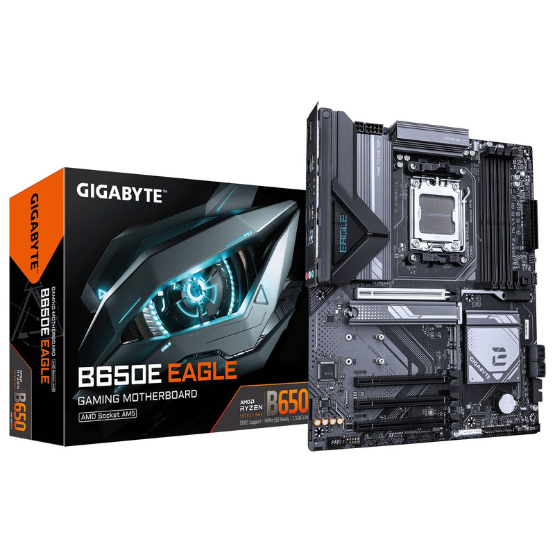 Gigabyte Motherboard B650E Eagle Procesadores AMD Ryzen 9000 Series, Vrm 8 + 2 + 2 Fases, Up To 8200MHZ DDR5 (