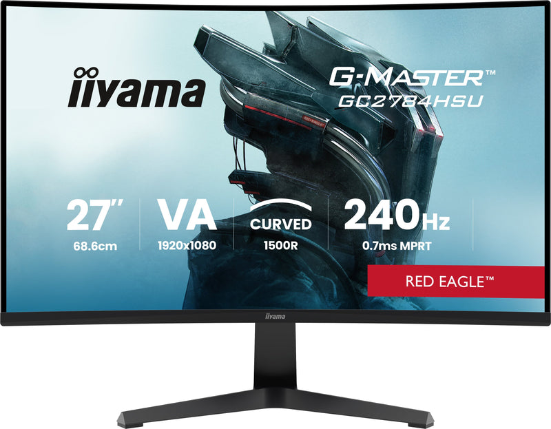 Iiyama Monitor 27 GC2784HSU-B1 16:9 2x HDMI + DP + 2x USB Curv