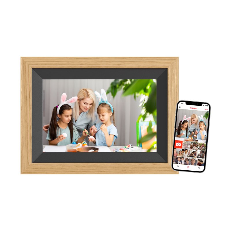 Braun Digiframe 10B Frame Fotográfico Digital Black Wood 25,6CM (10.1) Screen Touchscreen Wi-Fi