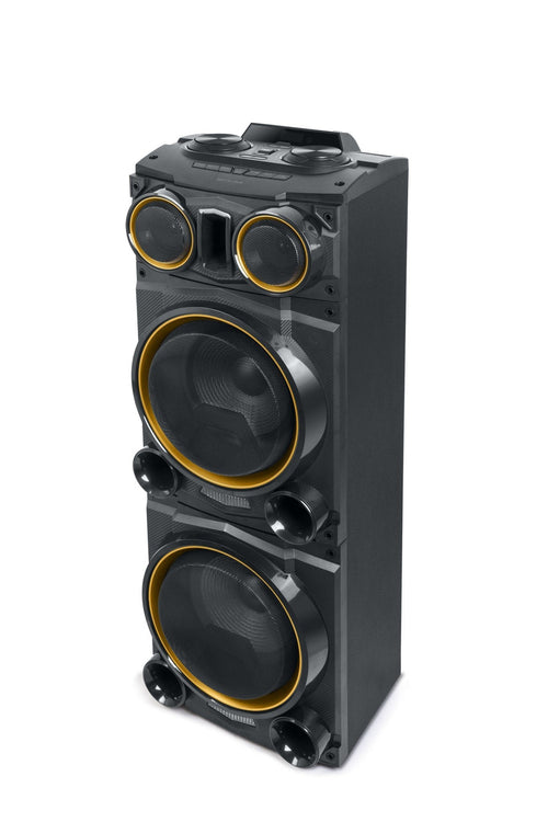 Muse M-1988 Dj Black Speaker Fiestas 800W With Bluetooth Radio Fm USB Aux 2X Micros — image 1