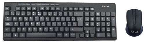 Keyboard Spanish + Mouse L-link Wireless Black Combo LL-KB-555-W — image 1