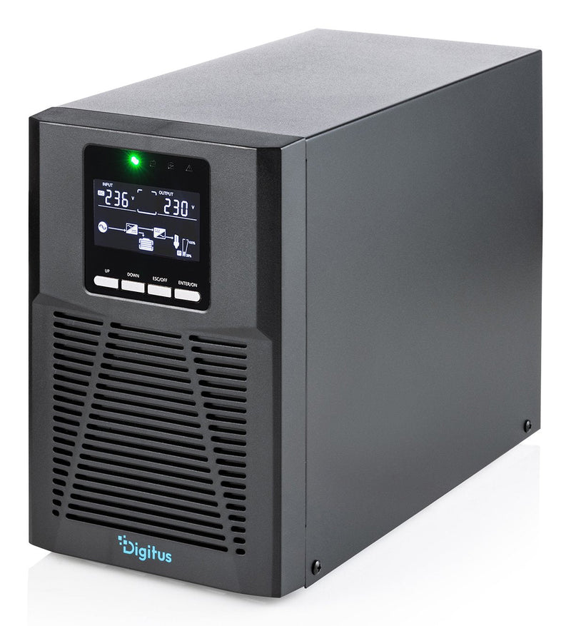 UPS Online Tower 19 LCD 1000VA/1000W 2X12V/9AH 4XC13 1XC14 USB RS232 RJ45 GL.293MM