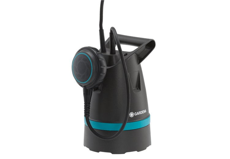 Gardena Pump Sumergible Water Limpia 8600 Basic, Sumergible/Pump Presión Black/Turquesa, 400 Watts 09001-47