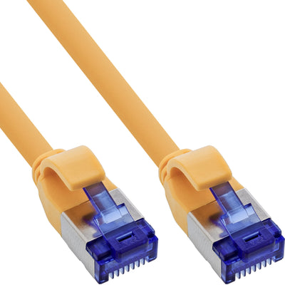 Inline® Network Cable Slim, CAT.6A, S/FTP, Tpe (lszh) Flexible, PoE, Yellow, 20M — image 1