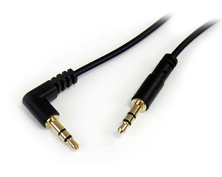 StarTech Cable Audio Stereo Minijack 3.5MM M/M Acodado 1,8M
