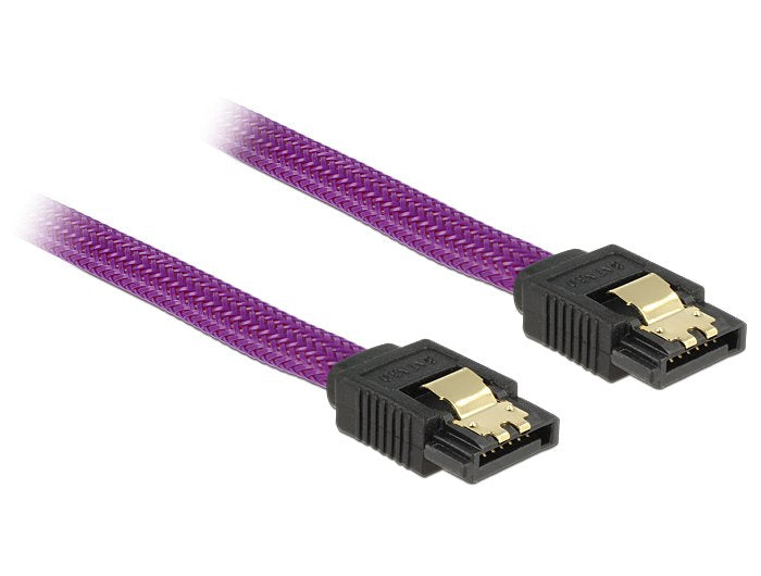 Cable SATA 6GB S 20CM Violett
