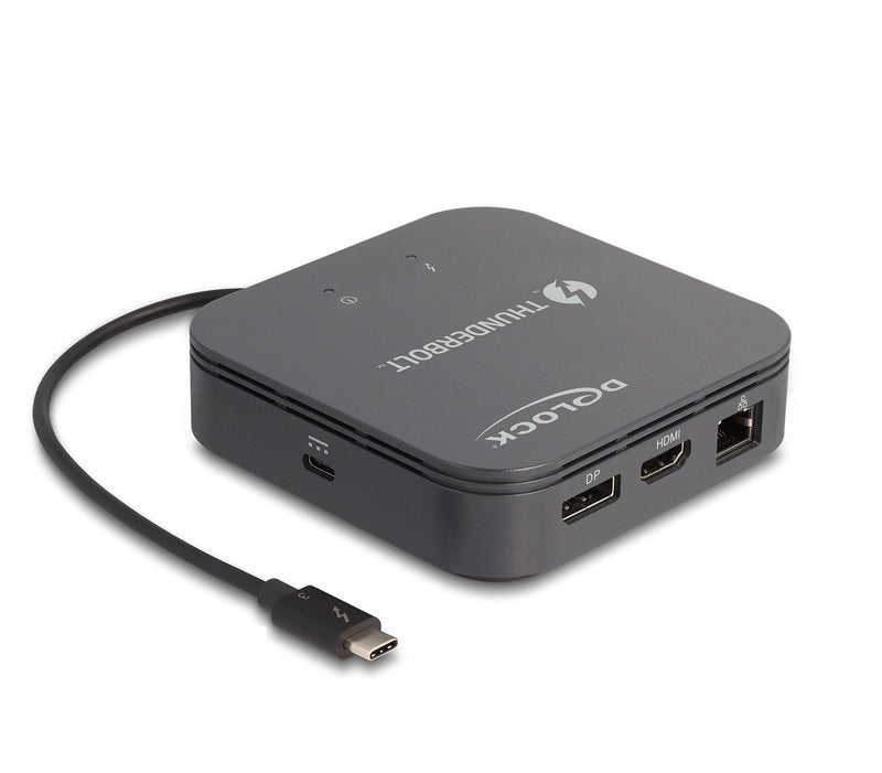 Delock 87789 Dockingstation Thunderbolt™ 3 8K - DisplayPort / HDMI / USB / LAN / Audio / PD 3.0