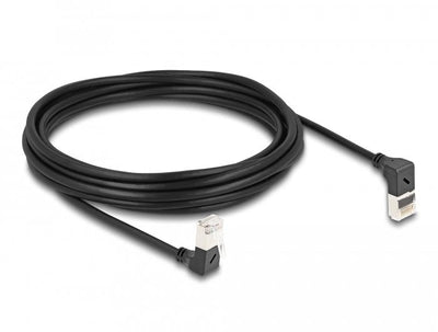 Delock Network Cable RJ45 CAT.6A S/FTP Slim 90° Oben / Unten Angular 5M — image 1