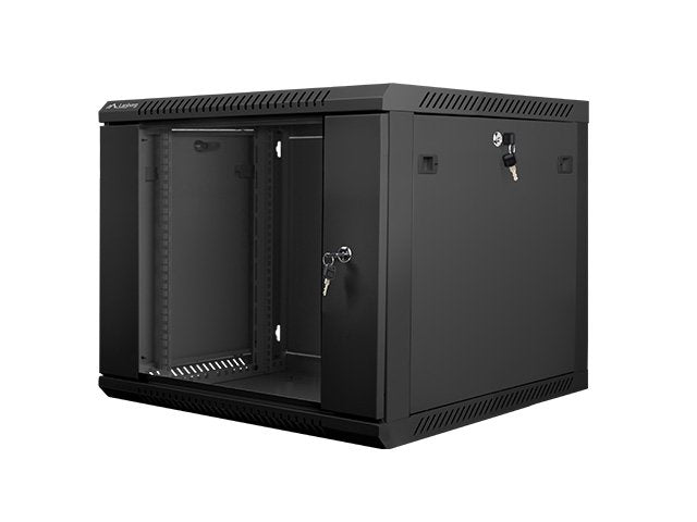Lanberg Cabinet Mural WF01-6609-10B Black 19\1 9U IP20 600X600X501MM Up To 60KG Charging Accesorios Assembly
