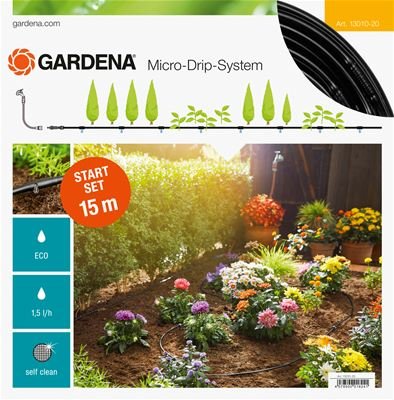 Gardena Micro-drip-system Starter Set Randen S 13010-20, 15M, Black