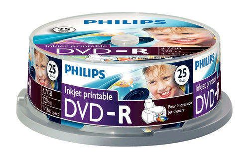 Philips Dvd-r 4,7GB 25PCS Spindel 16X Printable — image 1