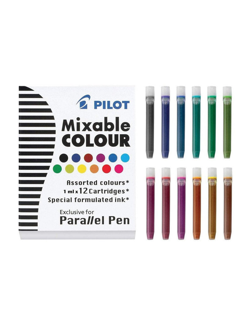 Pilot Pack 12 Recargas Pluma Estilografica Parallel - Capacity 1ML - Colours Surtidos