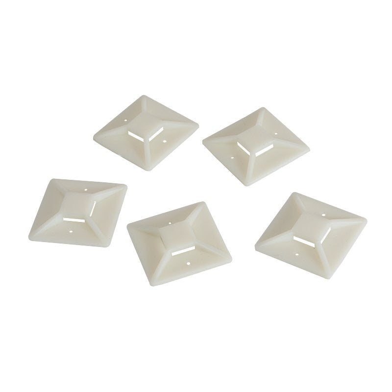 Logilink Sujetacables Abs 100 Pieces Self-adhesive 4X4CM