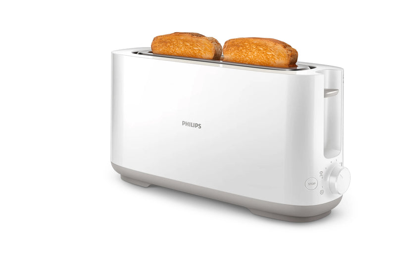 Philips Toaster Daily Collection HD2590, 2 Rodaja 1 Ranuras Blanco