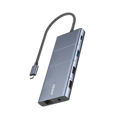 Anker 565 USB-C Hub (11-IN-1) 1 X 10Gbps USB-C 1 & USB-A 1 X HDMI 1 X DP 1 X 100W USB-C 1 X Ethernet 1 X Aux 1 — image 1