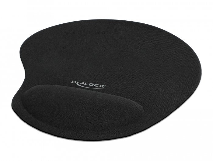 Delock Mouse Pad Mouse Ergonómica With Reposa Muñecas Gel Black 230 X 202 X 24MM