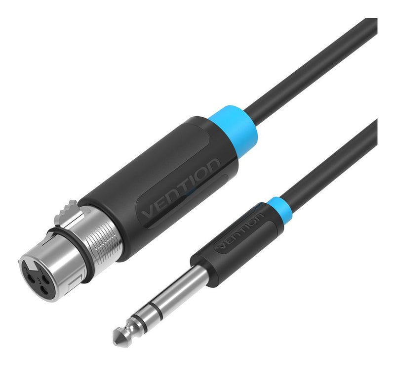 Vention Cable Stereo Bbebf Jack 6.5 Male Xlr Female 1M Black