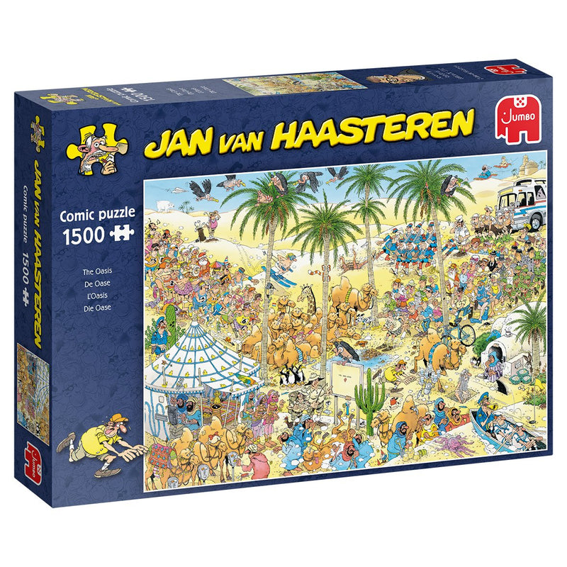 Jan Van Haasteren The Oasis 1500PCS Puzzle Rompecabezas 1500 Pieces Cómics