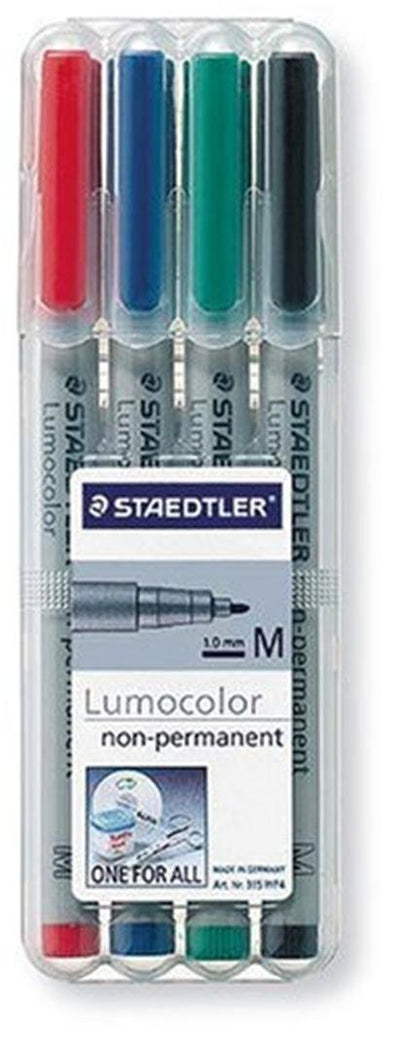 Staedtler Markers Lumocolor M Nonperm 4ST — image 1