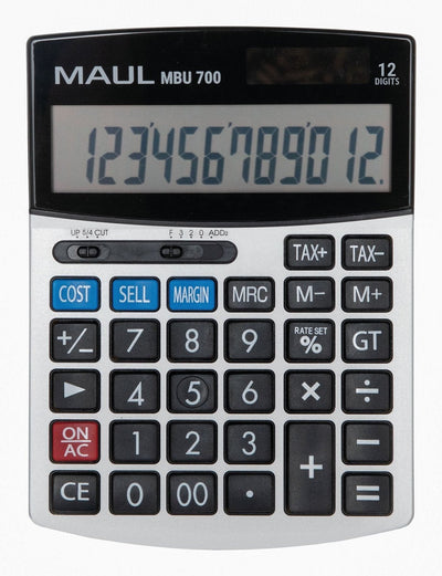 Maul Calculator Comercial Mbu 700 Calculator Large With Funciones Comerciales Screen 12 Dígitos Includes Funci — image 1