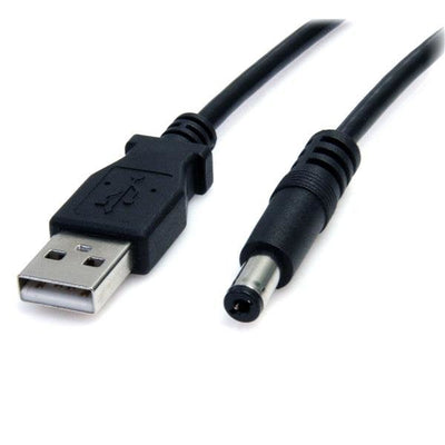 StarTech USB Cable 2.0A DC 5,5MM 0.90M Black USB2TYPEM — image 1