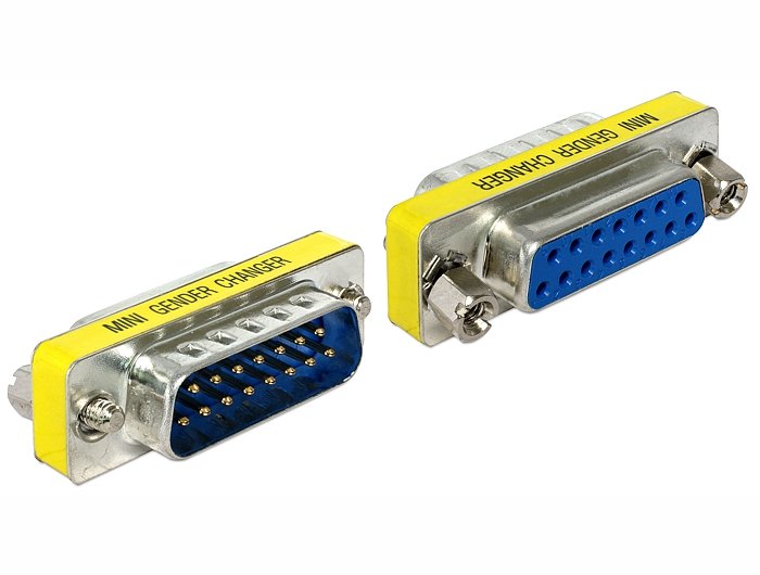 Delock Adapter Sub-d 15PIN M/H Portschoner