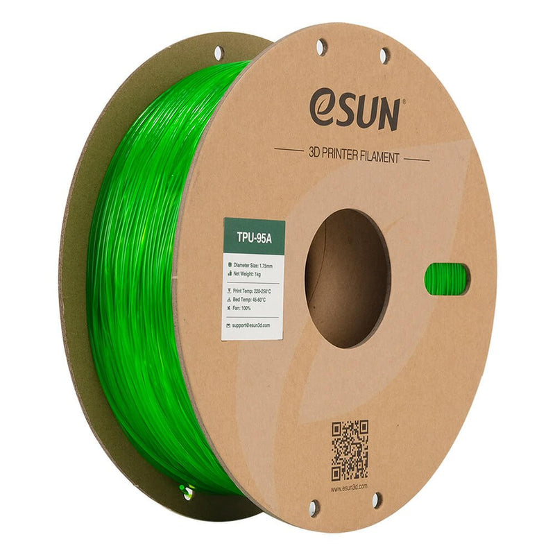 ETPU-95A 1,75MM Translucent Green 1KG