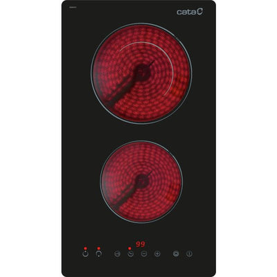 Cata Board Cocción Td 3002 Bk, Vitrocerámica, Wide 30CM, 2 Zonas Cocción, Control Touchscreen Black — image 1