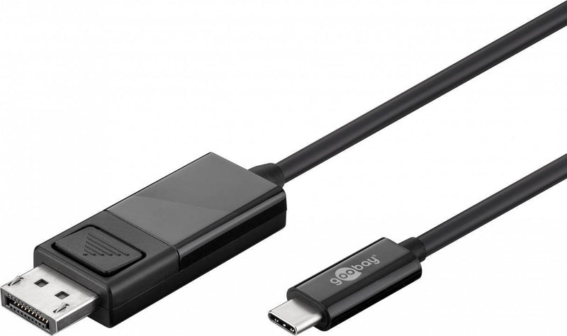 USB Cable (c) 3.0A DisplayPort Goobay 1.2M Black Male a Male Black 4K 60HZ