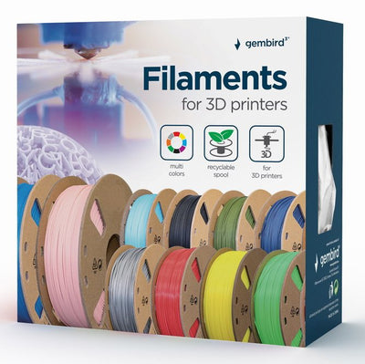 Gembird Bobina Filamento Pla 1.75MM 1KG Carbon — image 1