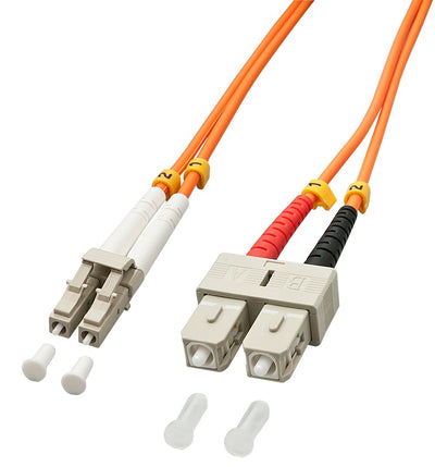 Lindy Lc/Sc 2M Cable Fibre Optic And Infiniband Multicolour Orange — image 1