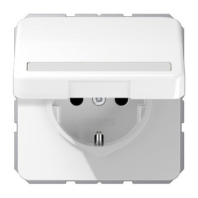 Jung CD1520BFNAKLWW Schuko Socket Power M.klappd. 16A 250V Cd White Alpino