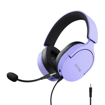 Trust Headphones Gaming With Microphone Gaming Gxt 489 Fayzo Jack 3.5 Morados — image 1