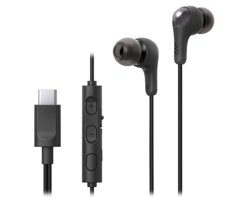 JVC Headphones HA-FR9UC Gumy Connect Black With USB Cable -c™ — image 1