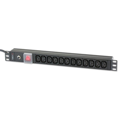 Techly Power Strip 023776 Base Múltiple 2M 12 Salidas AC Indoor Black — image 1