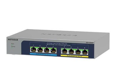 NETGEAR MS108UP 8PORT ULTRA60 PoE + Multi-Gigabit 2.5G Ethernet Unmanaged Switch With 230W PoE-budget 1G 2.5G- — image 1