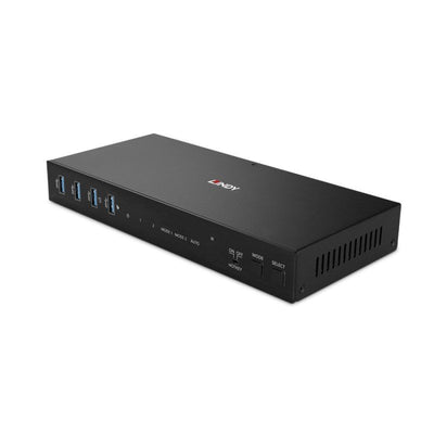 Lindy 2 Port Dual Head HDMI 4K60,USB 3.0 KVM Switch — image 1
