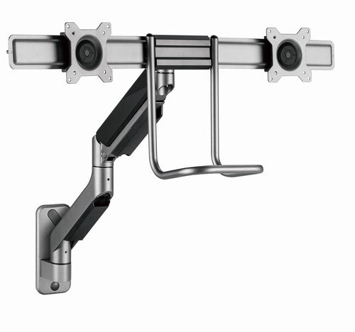 Gembird MA-WA2-02 Arm Assembly Wall Adjustable 2 Screens 17-32, Up To 8KG — image 1