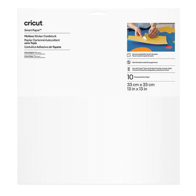 Cricut Smart Sticker Cardstock 33X33CM 10 Sheets (white) — image 1