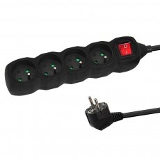 Esperanza ELK213K Power Strip 4GN/3M Black — image 1