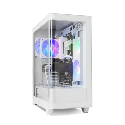 Nox PC Case Hummer Ether ATX Semitorre Glass Curved White — image 1