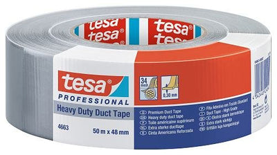 Tesa Tape Ducta 50M X 48MM Heavy Duty Prof. Silver 04663 — image 1