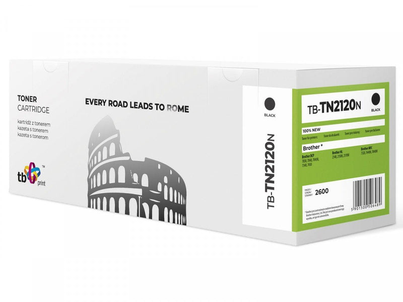 Toner Compatible Brother TN2120 TB-TN2120N Bk 100% New