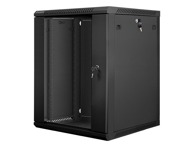 Lanberg Cabinet Mural WF01-6415-10B Black 19\1 15U IP20 600X600X769MM Up To 60KG Charging Accesorios Assembly